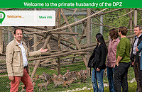 The virtual tour through the DPZ primate husbandry. Screenshot: Sylvia Siersleben