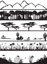 Die Vielfalt der Ökosysteme. Abbildung: Luzie Almenräder