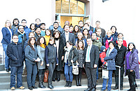 Die Teilnehmerinnen und Teilnehmer des Meetings mit der kolumbianischen Botschafterin am 20. Januar 2017. Foto: Romas Bielke