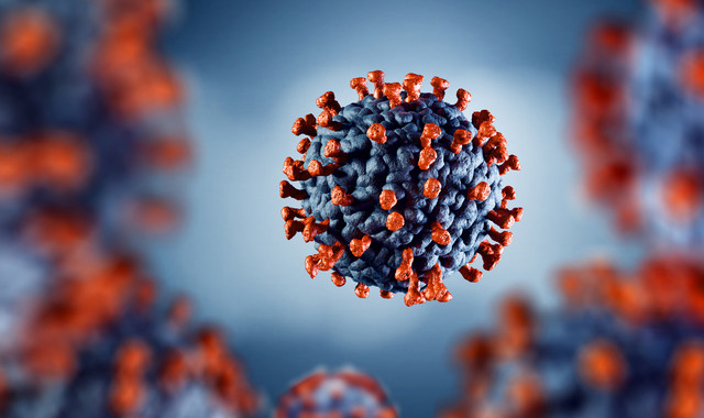 Dreidimensionale, computergenerierte Darstellung des SARS-CoV-2-Virus. Abbildung: artegorov3@gmail - stock.adobe.com