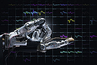 Neuroprothetik - Forscher der AG Neurobiologie des DPZ haben diese Roboterhand gebaut. Sie analysieren die Hirnaktivität von Primaten während der Ausführung von Handbewegungen. Foto: Sebastian Lehmann