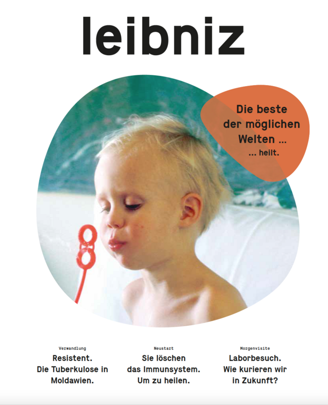 Das Titelbild der neuen Ausgabe des Leibniz-Magazins zum Schwerpunkt Gesundheit. Abbildung: Leibniz-Gemeinschaft