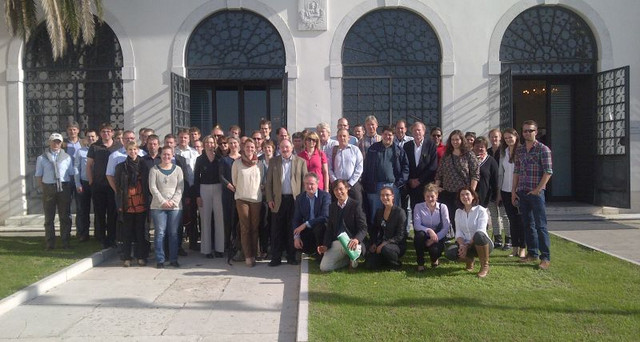 Die Projektpartner des SFB/TRR 127 Xenotransplantation bei einem Meeting auf der Isola di San Servolo, Venedig, Italien 2013. Foto: Manuela Praxl-Langer