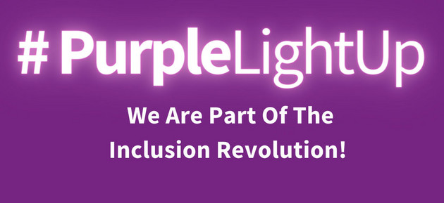 Motto der Leibniz-Gemeinschaft zum Purple Light Up Day